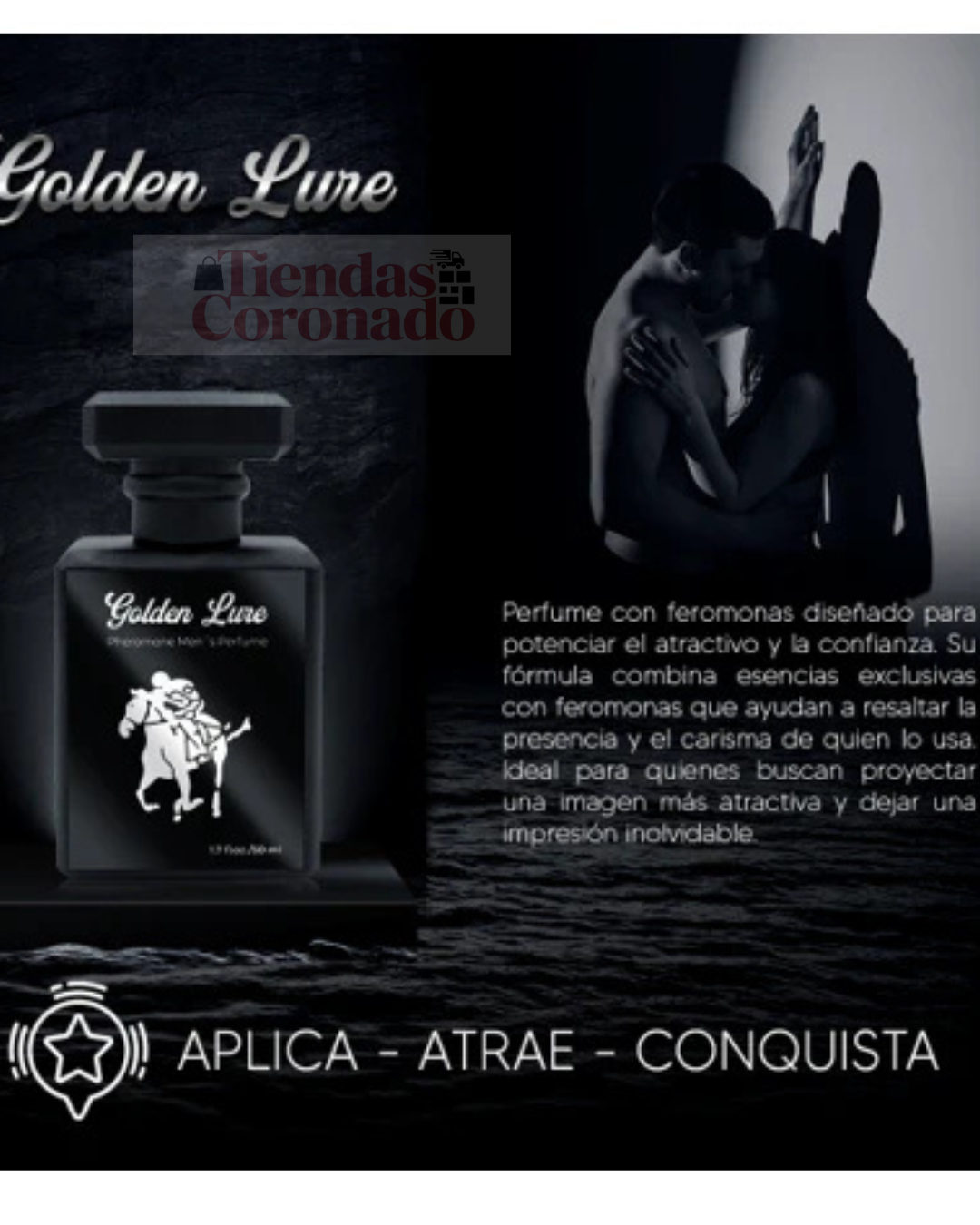 GOLDEN LURE - PERFUME CON FEROMONAS PARA HOMBRES